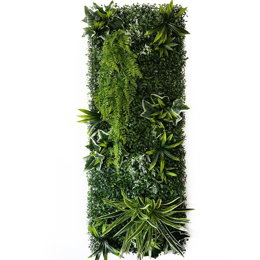 Neue Dekoration Künstliche Pflanze Wand Gras Panel Rasen Moos Matte Grün Garten Wand Dekoration Party Pflanze Gras Grüne Blätter – Detail 6