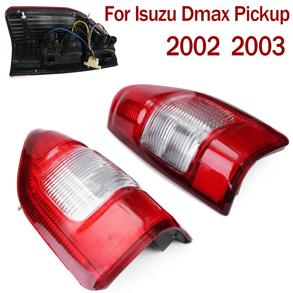 

Rear Stop Brake Tail Light Lamp For Isuzu D-Max Dmax Pickup 2002 2003 Car Tail Lights LED without Bulb Turn Signal Rear Light