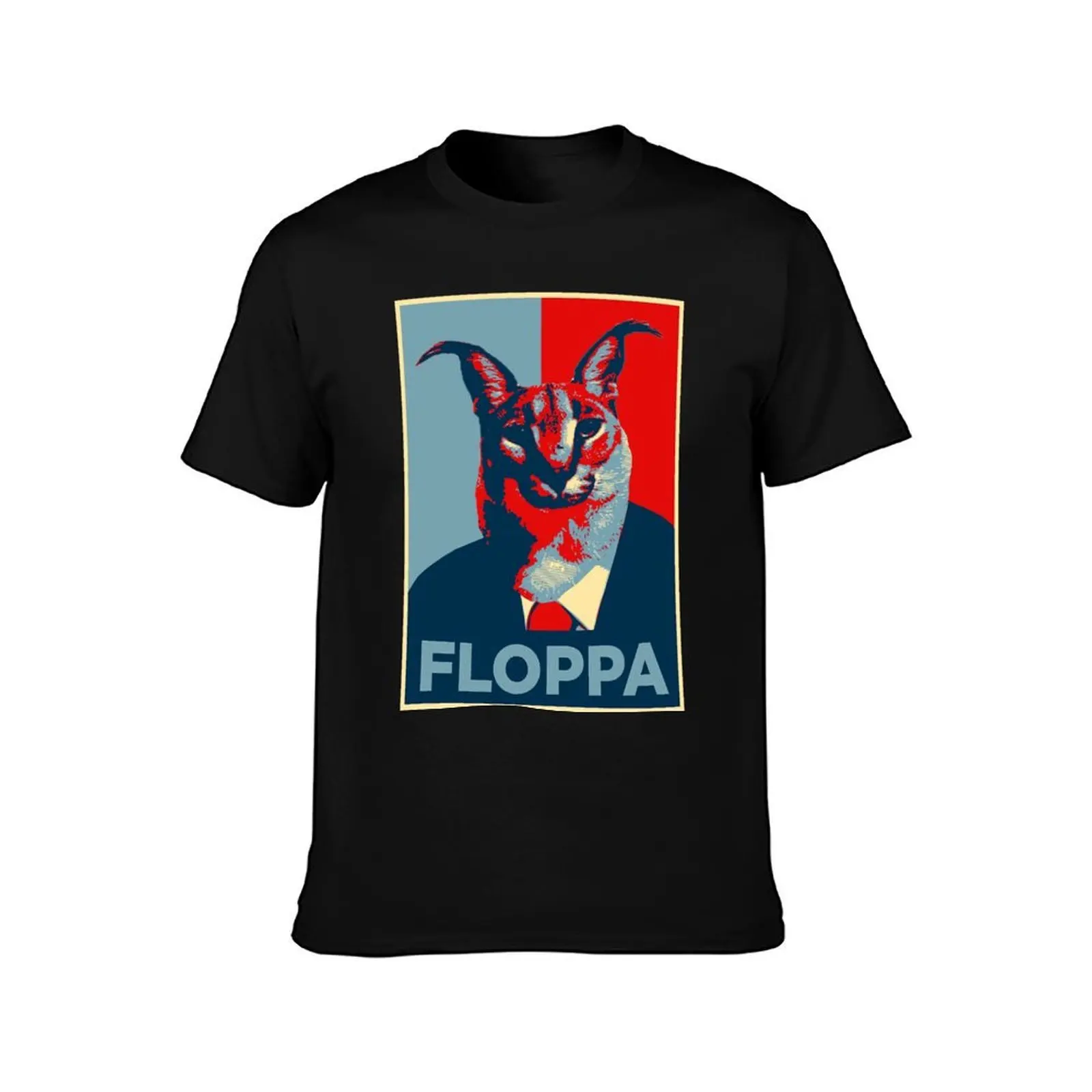 Big floppa T-Shirt Summer Casual Cotton Tee Oversized Streetwear Tops Vintage Graphic Print Loose Fit Short Sleeve