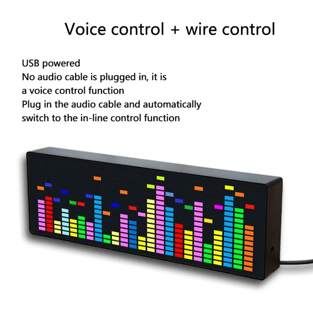 Moduł wyświetlacza analizator widma Audio LED VU miernik VFD Audio atmosfera zegar z wyświetlaczem 12 rodzajów USB 5V 1A 3W LED Pectrum