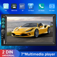 Universal 7 Inch Capacitive Screen Full Touch HD Car MP5 Player USB Bluetooth TF Card With Camera and Steering Wheel Control