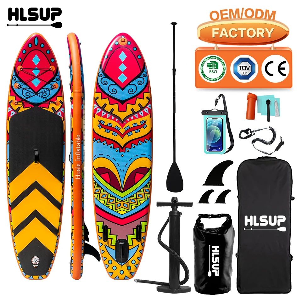 Producto estrella: Tabla de paddle surf inflable SUP con tecnología Drop Stitch, bomba, remo y mochila para surf, yoga y pesca. OEM.