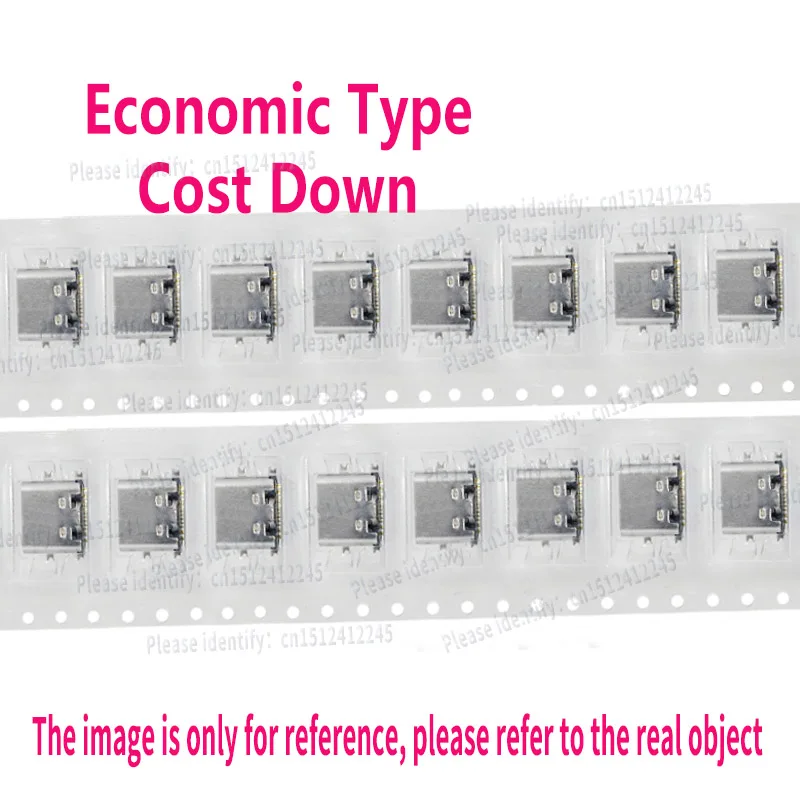 USB4110-GF-A USB4110 16Pin Type-C USB2.0, Female Connector, Positioning Column, SMT PCB Top Mount Connector