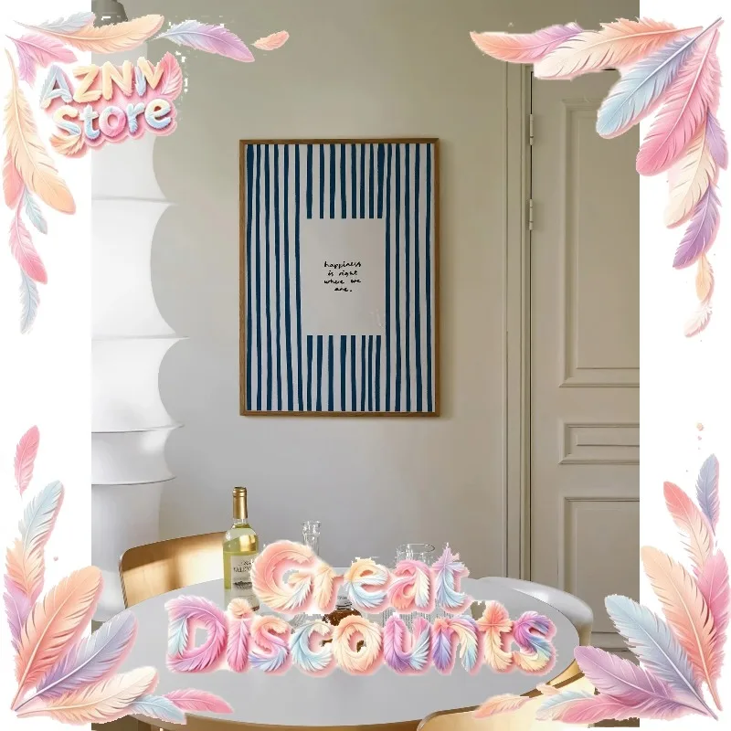2026Quote Wall Art Poster – Modern Abstract Stripe Canvas Print with Inspirational Text, Nordic Living Room Bedroom De