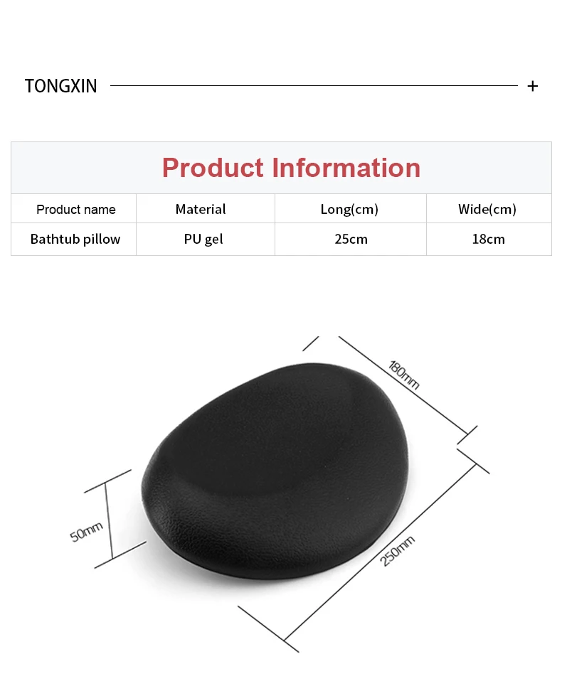 Almofada de banho luxuosa de espuma de poliuretano – Apoio de cabeça ultra macio e à prova d'água de secagem rápida para relaxamento de banheira de spa