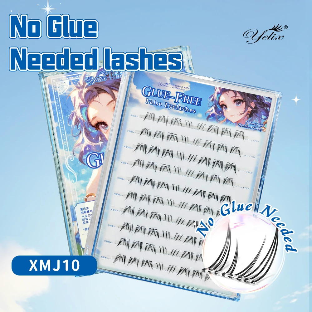 Yelix 5-7mm cils inférieurs fée faux cils segmenté naturel sous cils Manga cils inférieurs maquillage outil de maquillage des cils
