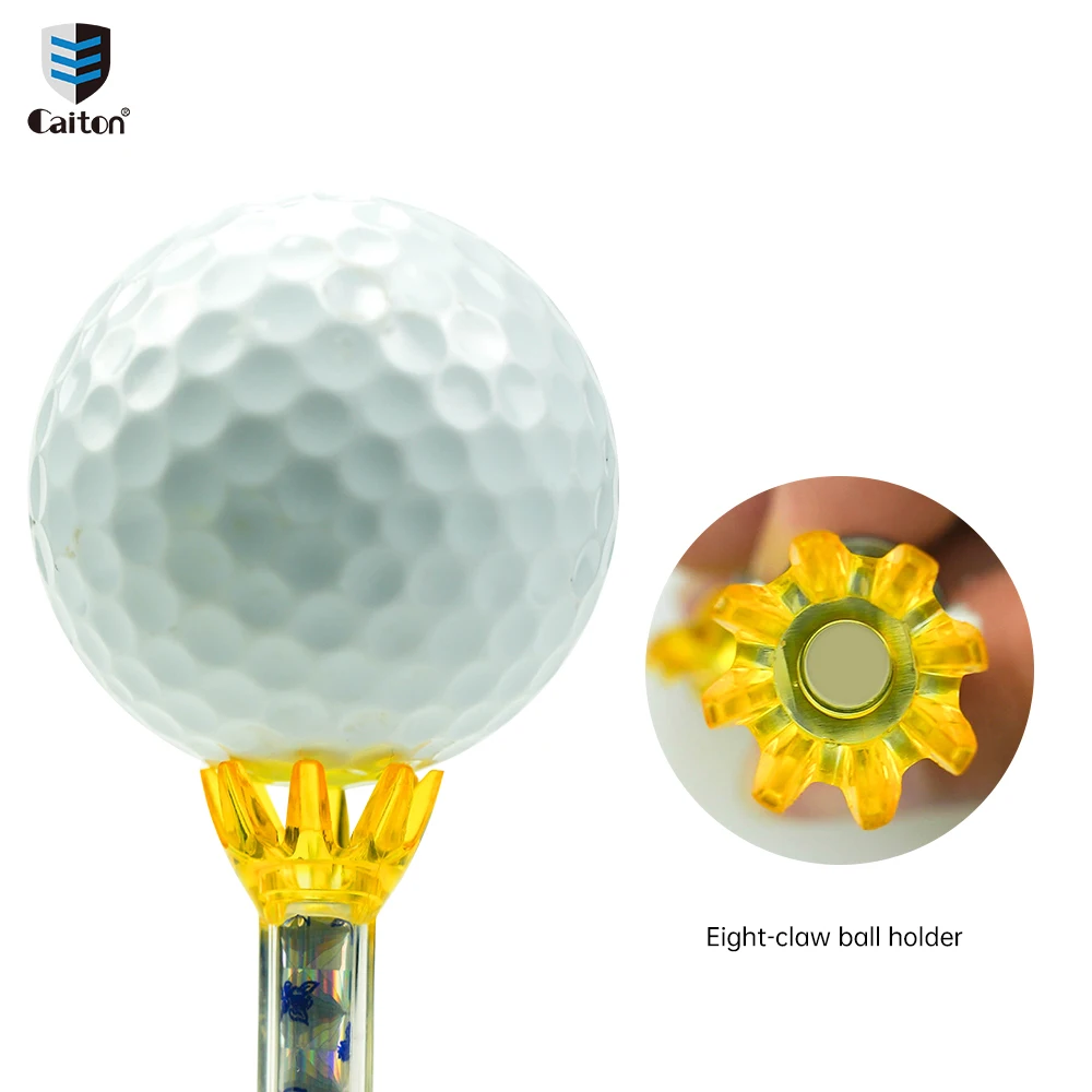 Caiton1pc Metal Golf Tee, Durable And Wear-resistant Magnetic Golf Ball Holder For Outdoor Sports Training