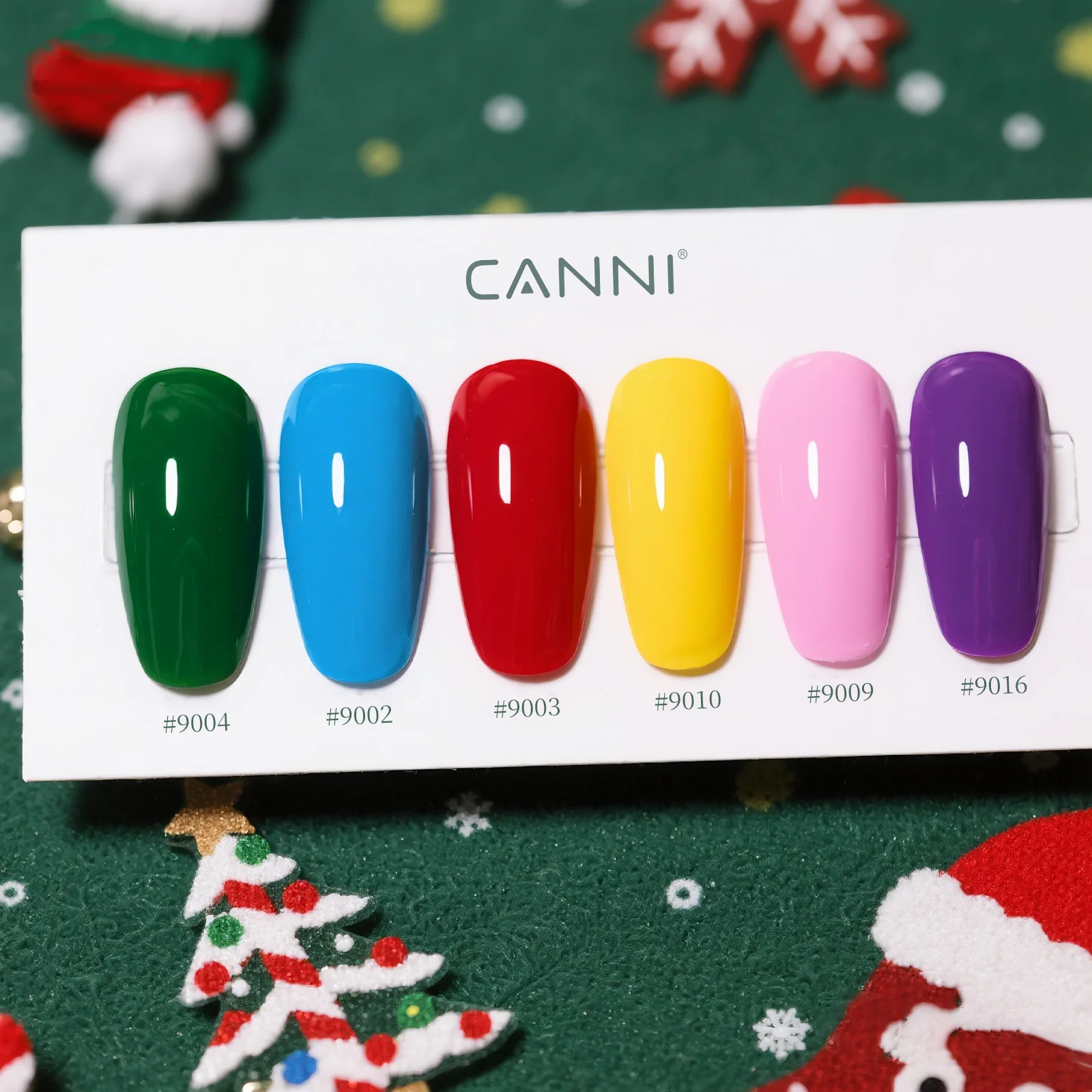 CANNI Christmas Color Gel Polish 9ml Hema Free TPO Free Nail Gel Polish Winter Colors Semi Permanent Gel Super Texture Brush