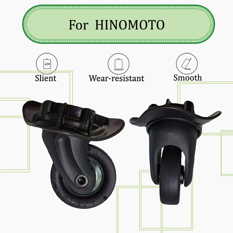 لمجموعة إصلاح عجلة الأمتعة HINIOMOTO HK50 - 360 °   عجلة بديلة دوارة مع مقاومة للتآكل - ملحقات الأمتعة