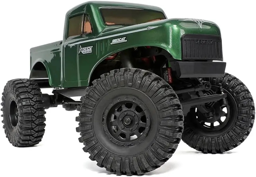 Ascent 18 Brushless RC Rock Crawler – 4WD 1/18 RC Crawler with Portal Axles, High Steer Geometry, Waterproof ESC, LiPo Battery,