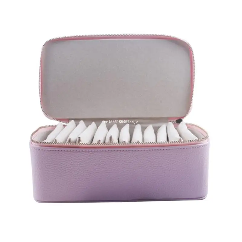 Practical Leather Jewelry Container Small Jewelry Storage Box Portable Jewelry Case Perfect for Storing and Traveling Dropship