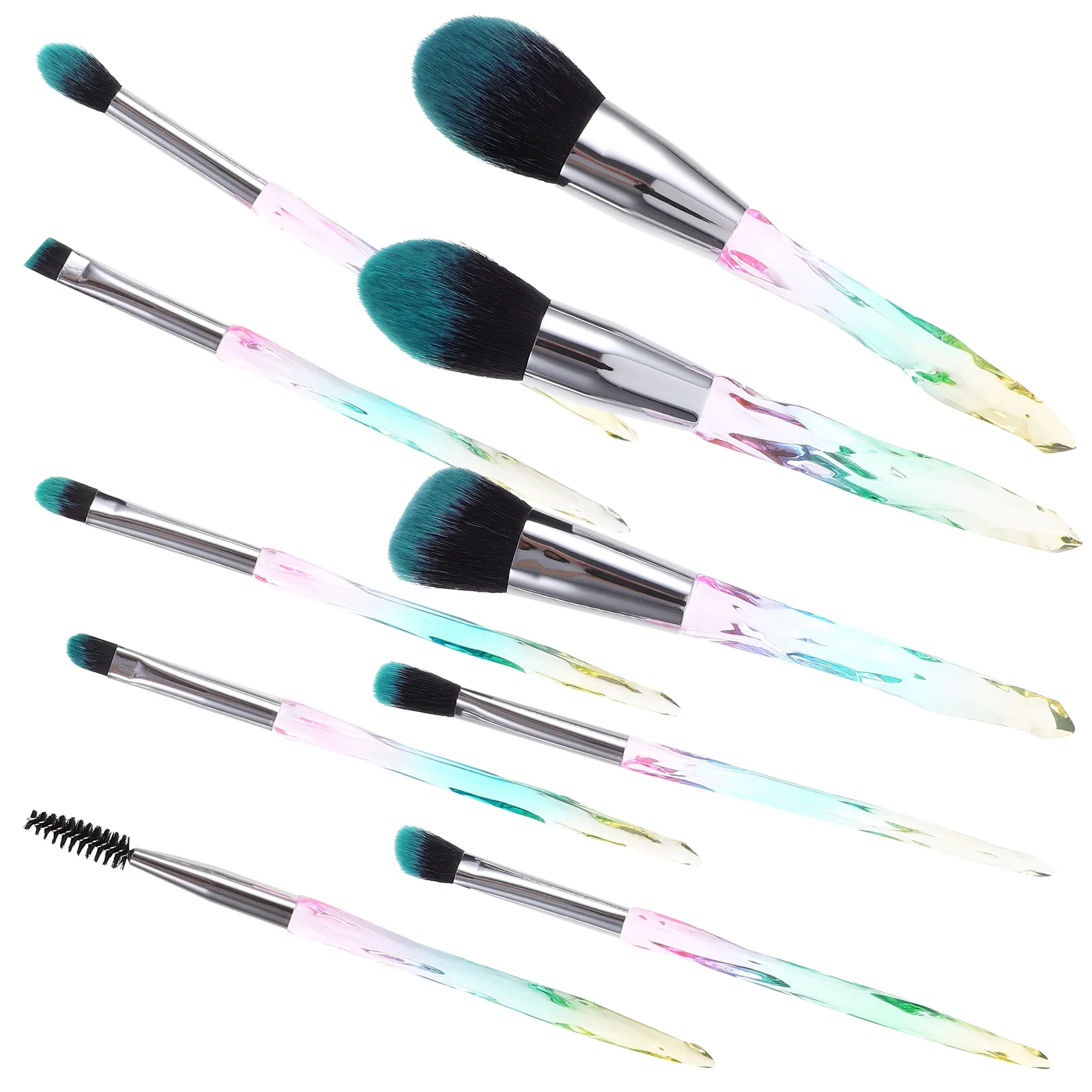 Ensemble de pinceaux cosmétiques en Fiber douce et Dense, outils de maquillage professionnels, fond de teint Durable, Blush, ombre à paupières, Kit de beauté, 10 pièces