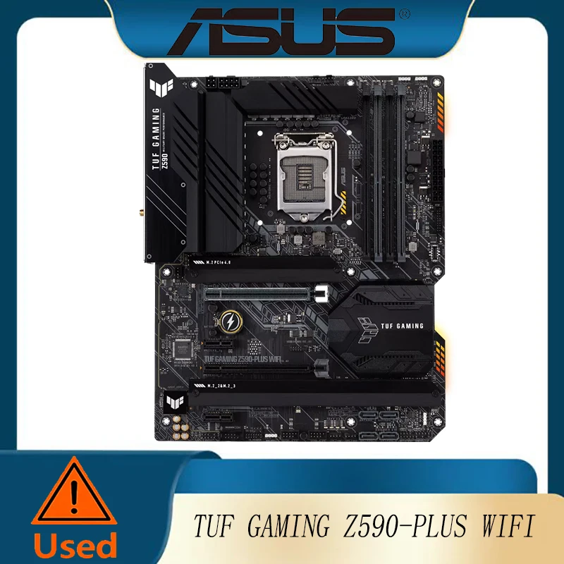 

TUF Gaming Z590-Plus WiFi ASUS 6 LGA 1200 (Intel 11th/10th Gen) ATX Gaming Motherboard PCIe 4.0, 3xM.2/NVMe SSD,2.5Gb LAN,RGB
