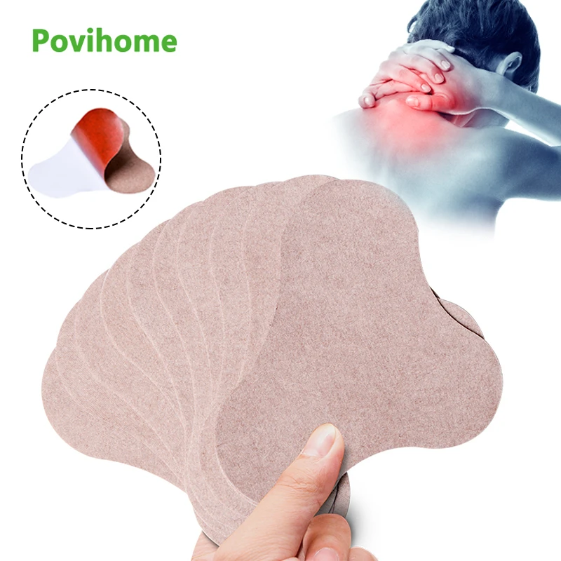 6Pcs Neck Back Pain Medical Patch Red Heat Plaster Cervical Joints Treatment Stickers Herbal Chinese Medicines Physiotherapy