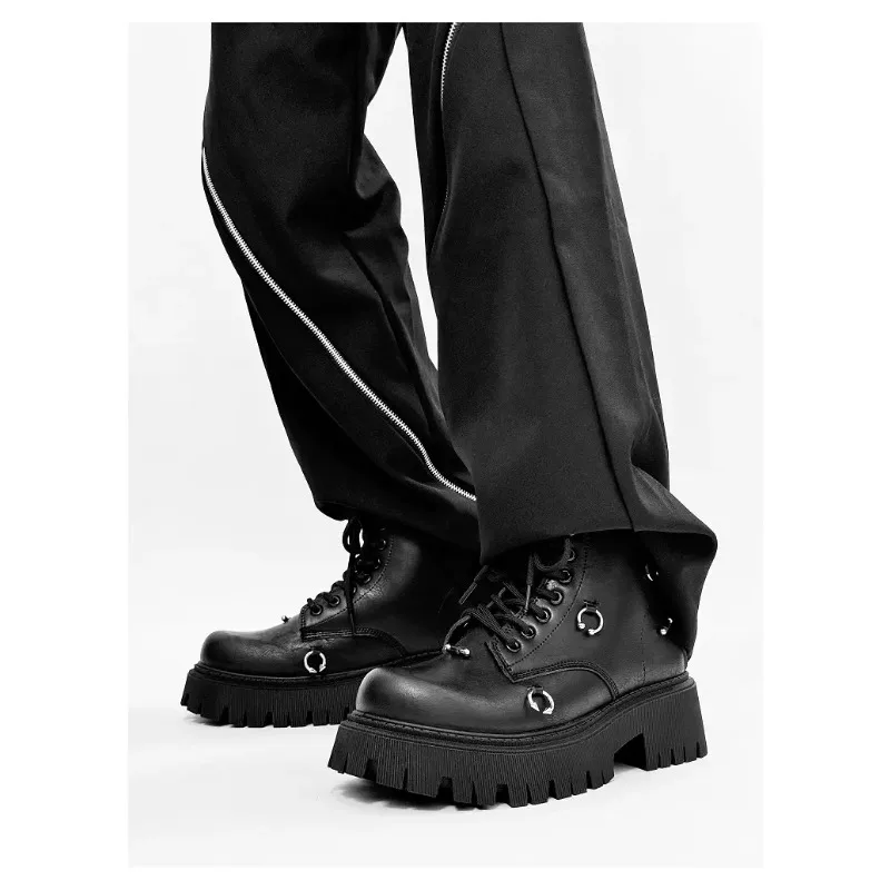 

Men's Casual oes Autumn American Busin Formal Thi Bot High Top Bla Low Help oes Sports Leisure Leather oes