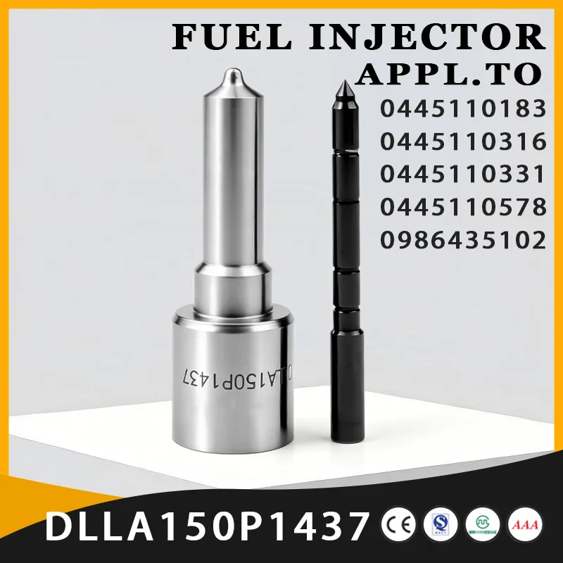 DLLA150P1437 Fuel Injector Nozzle For 0445110183 0445110316 0445110331 0445110578 0986435102, For FIFA  LF2630 