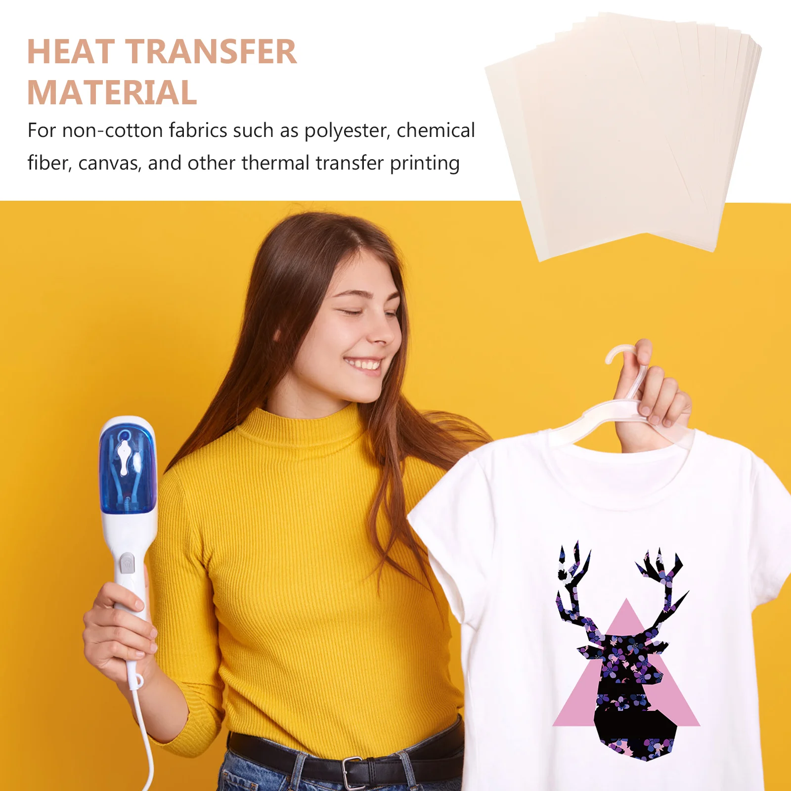 100 Pcs A4 Thermal Transfer Paper Heat Materials Dye Sublimation Special Class Papers Shirt Printing