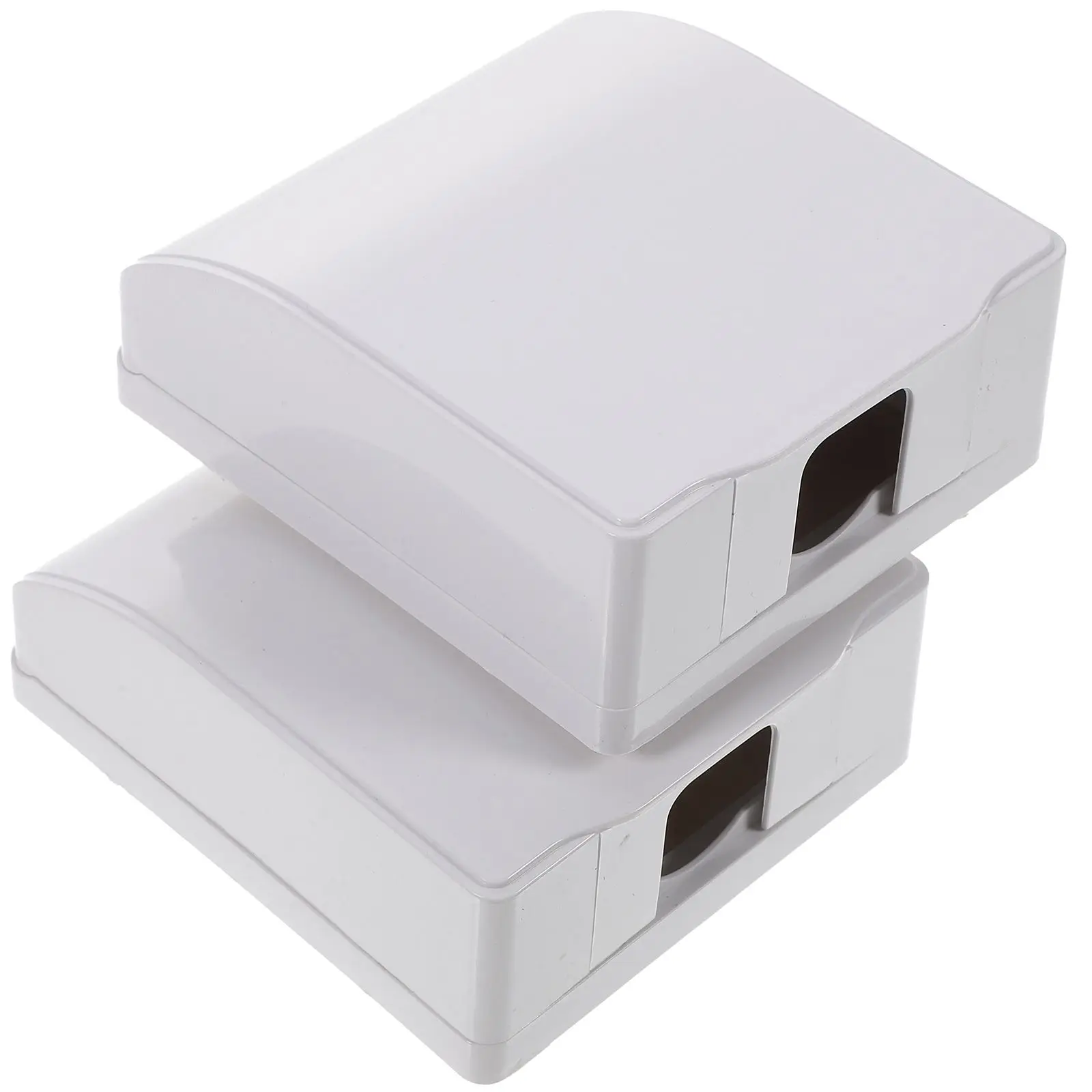 

2PCS Waterproof Socket Covers PVC Flame Retardant Durable Home Office Restaurant Wall Plate Electrical Accessories