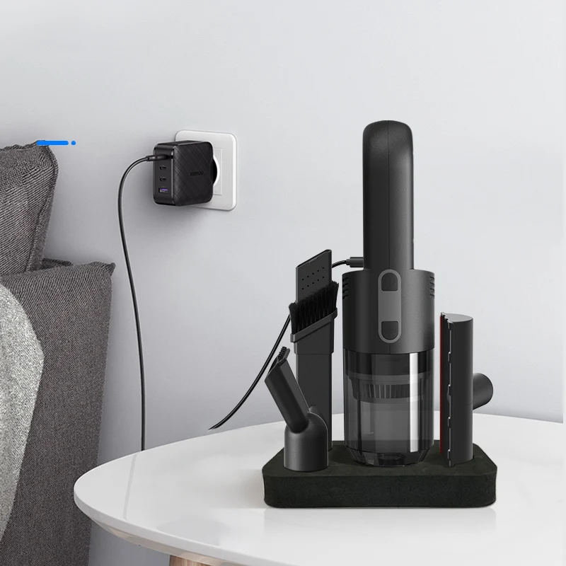 Cordless Handheld Mini Vacuum Cleaner, Lightweight Portable Dry Vacuum for Car & Home Dual Use