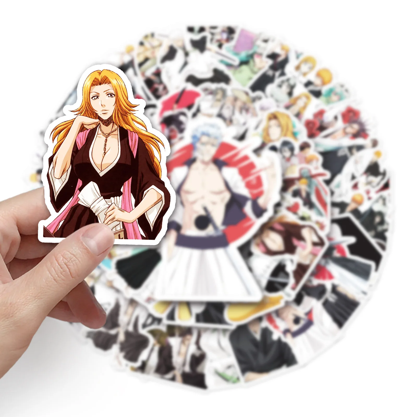 50Pcs Anime BLEACH Series Graffiti Stickers Suitable for Laptop Helmets Desktop Decoration DIY Stickers Toys Wholesale