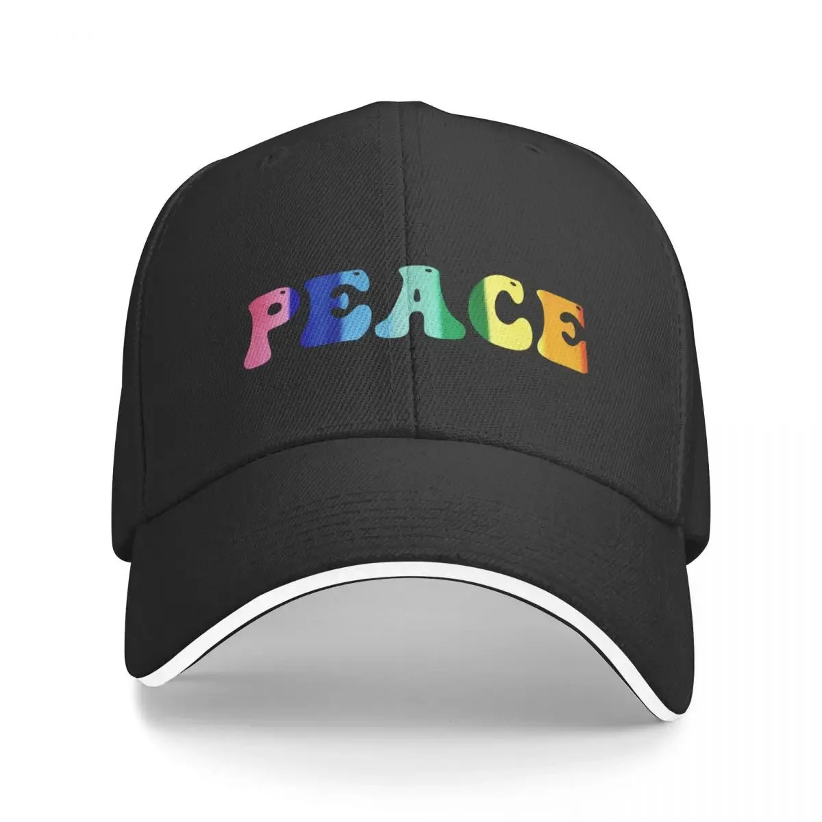 

Rainbow Peace Baseball Cap western Hat Beach Bag fishing hat Male Women's