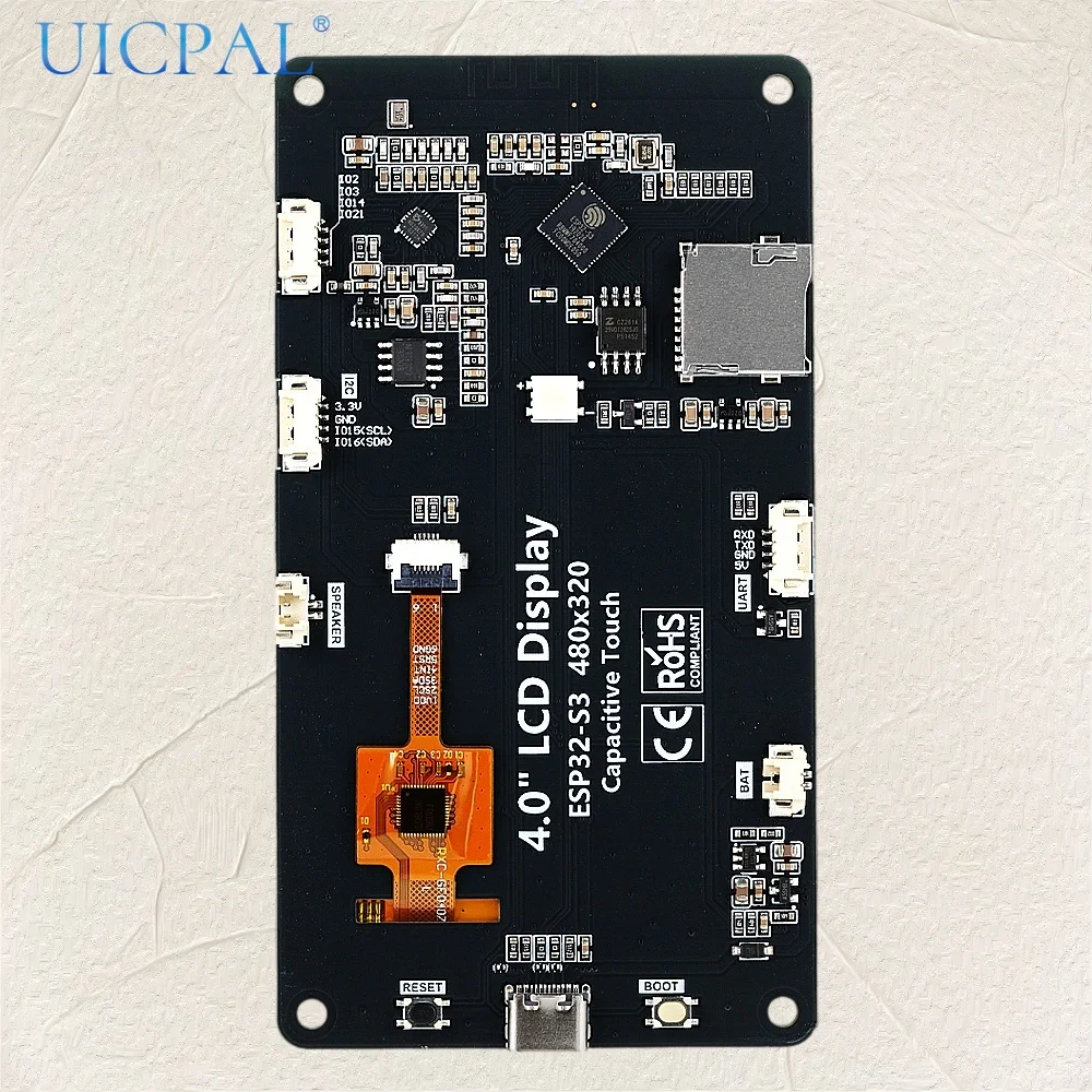 ESP32-S3 4.0 Inch IPS TFT Capacitive Touch Screen Development Board 320*480 WiFi BLE LVGL HMI GUI Type-C With Speaker Microphone