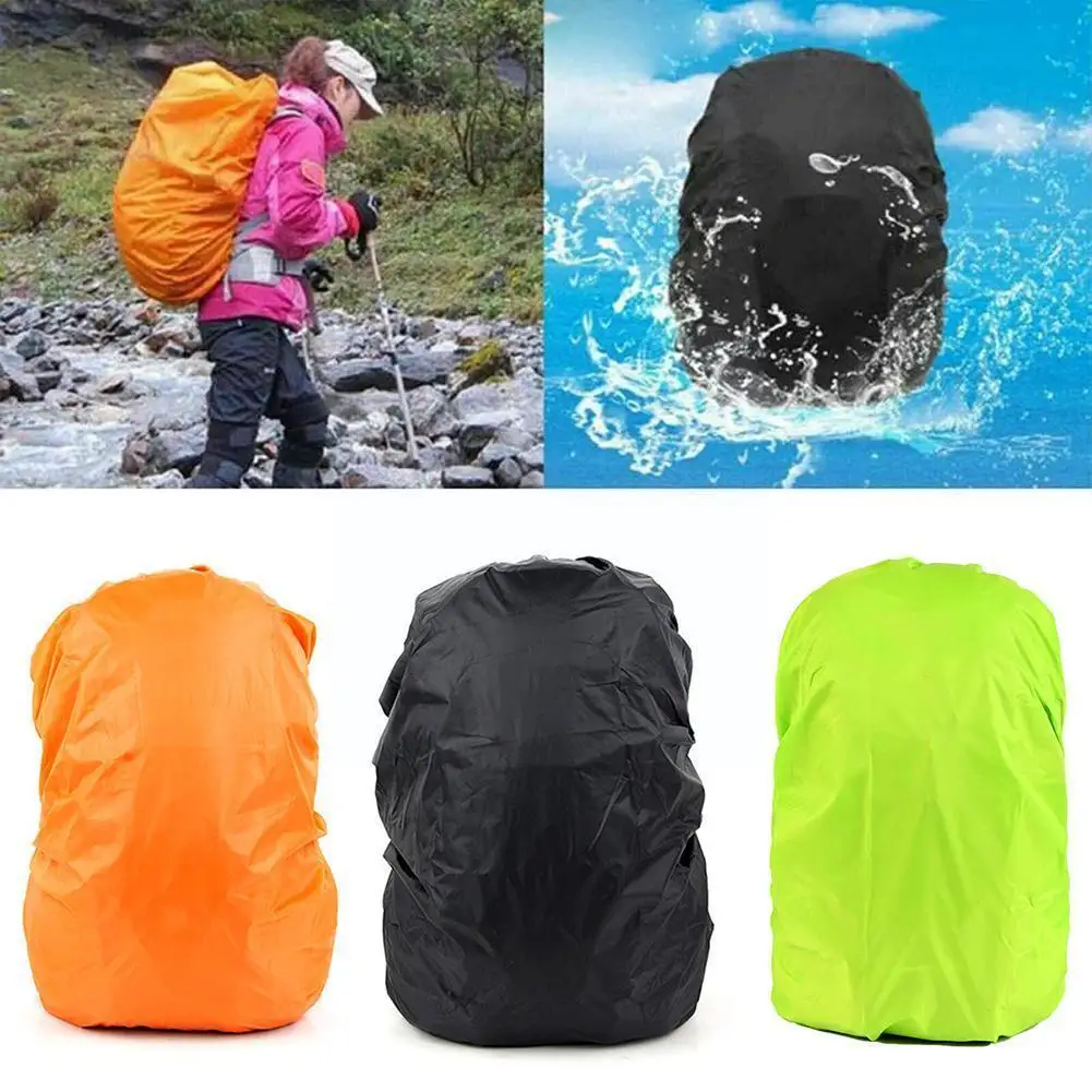 

1pcs 35-40l Adjustable Backpack Rain Cover Portable Camping Dustproof Climbing Waterproof Hiking Outdoor Raincover Accessor J2k0