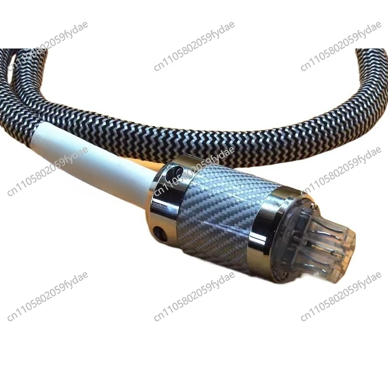 Pure Silver HIFI Power Cable  for CD Player DAC Tube Amplifier Audio System