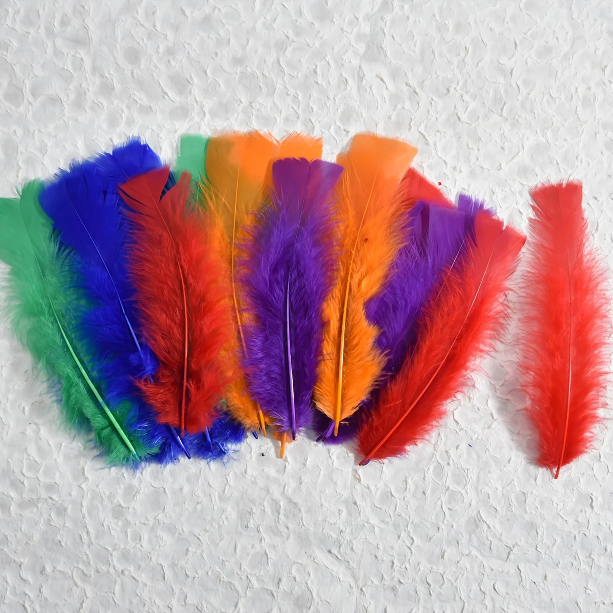 Flat Fluffy White Turkey FeathersDiy Pheasant Plume for Needlework Decor Clothes Handicraft Accessories 8-15cm