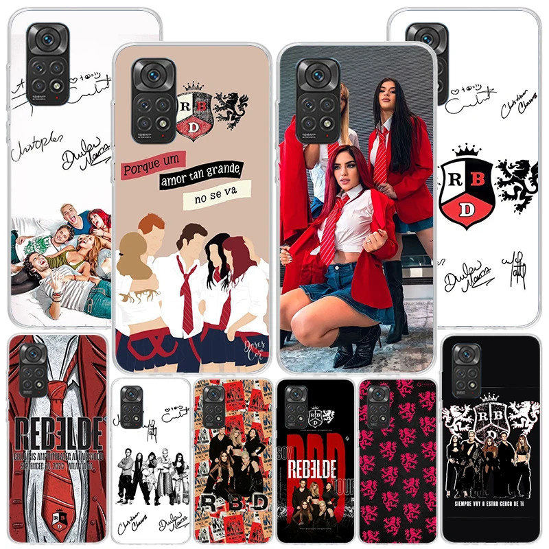 F-Fashion RBD R-Rebelde Phone Case For Xiaomi Redmi Note 12 12S 11 11S 11T 10 11E Pro Plus 10S 9 9S 9T 8 8T 7 5 Coque Shell Cove