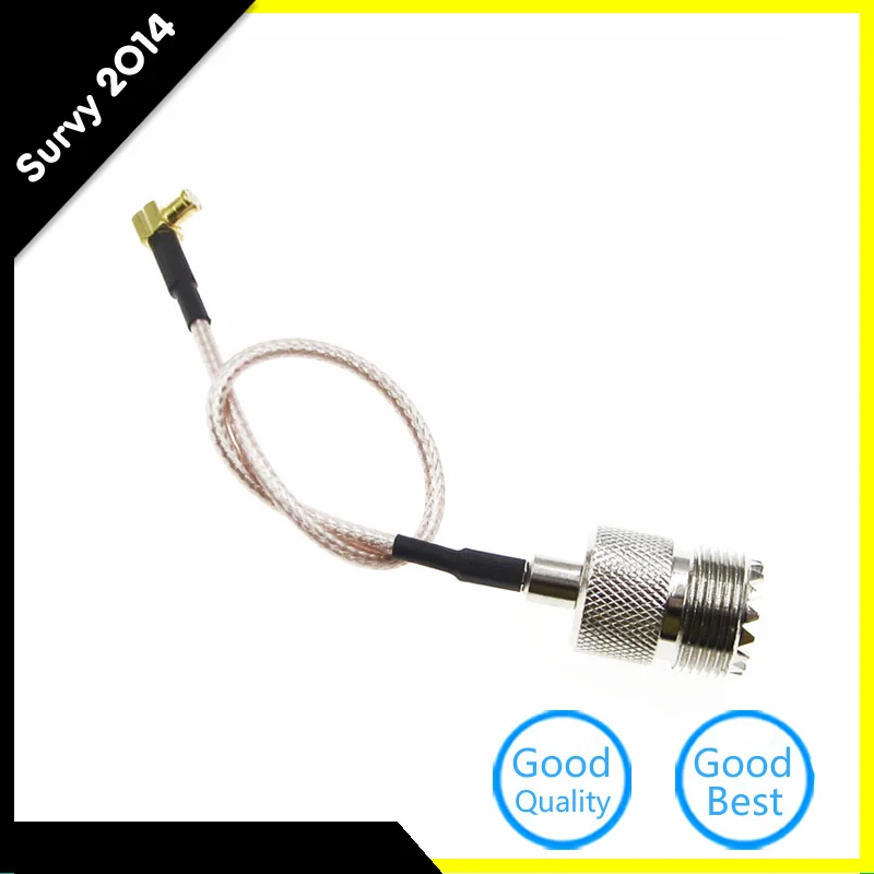 RG316 15cm Cable MCX Male Plug Right Angle To SO239 UHF Female Jack 6in Pigtail Connector diy electronics