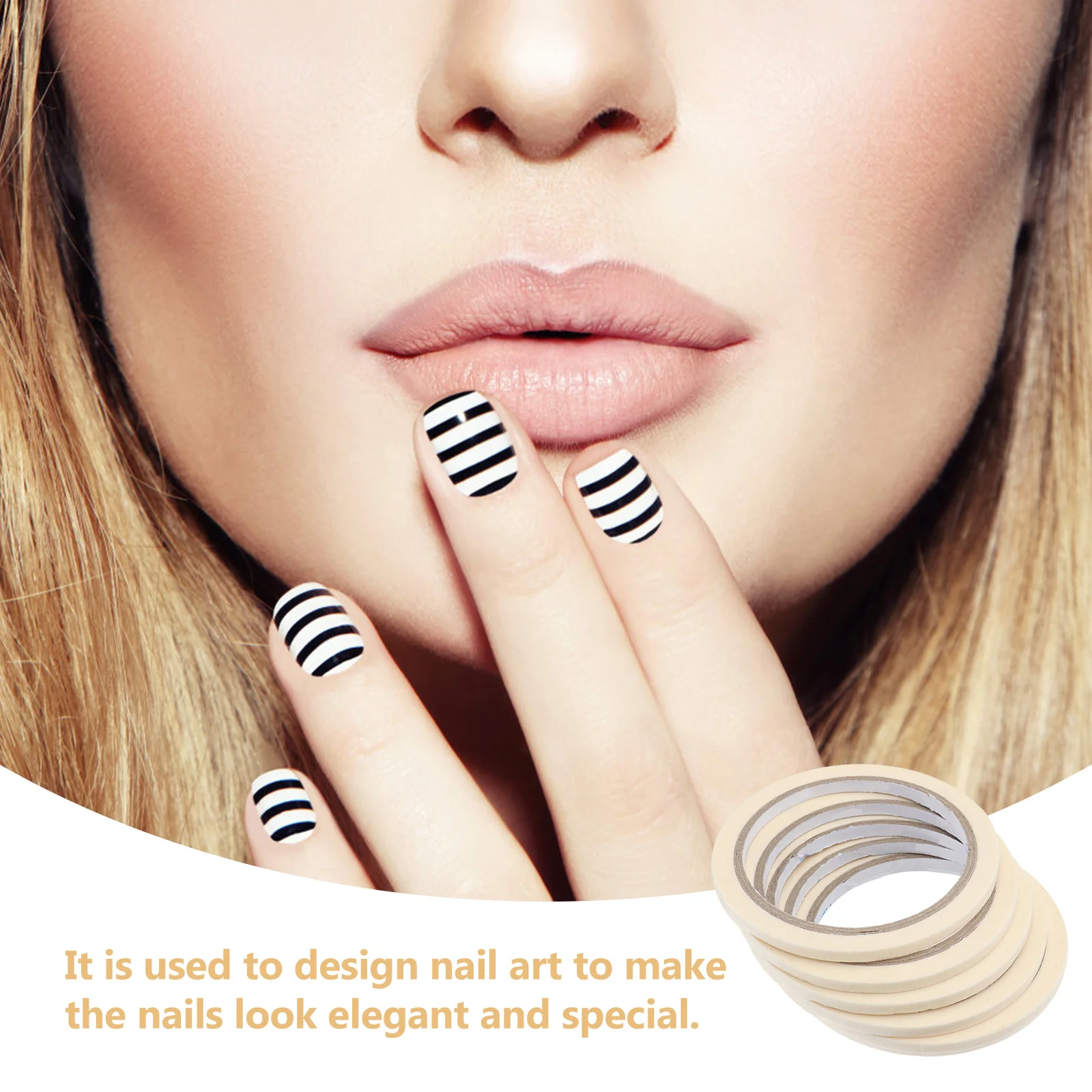 5 قطعة 0.5 سنتيمتر مسمار الفن الشريط DIY بها بنفسك الديكور خط ملصقات لزجة قوية الغراء لتصميم أنماط الأظافر نظيفة ومريحة