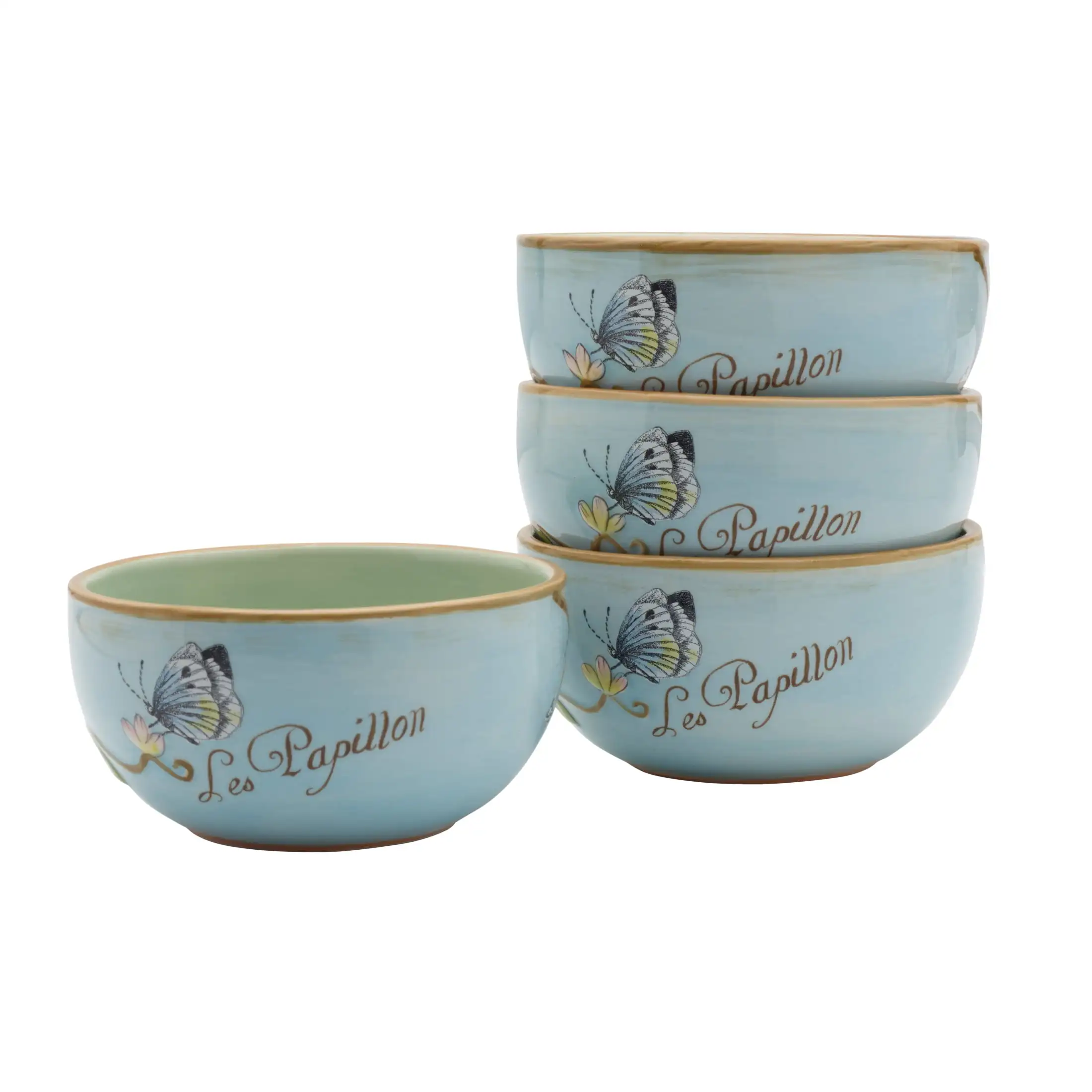 

Toulouse 19 oz blue earthenware small tableware bowls set of four