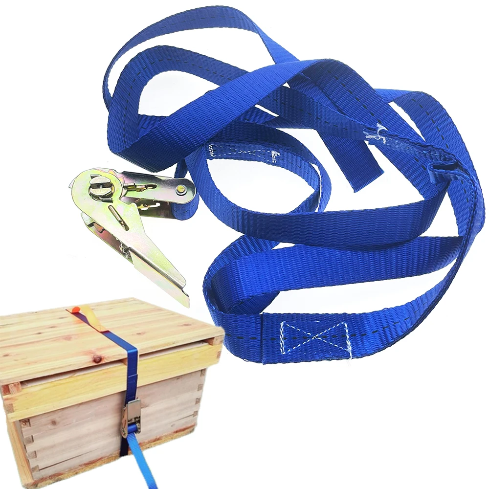 

1PCS Beehive 2.5m Length For Super Ratchet Strap Rope Connector Tape Fasteners Belt Tie-down Migratory Transportation Secure Bee