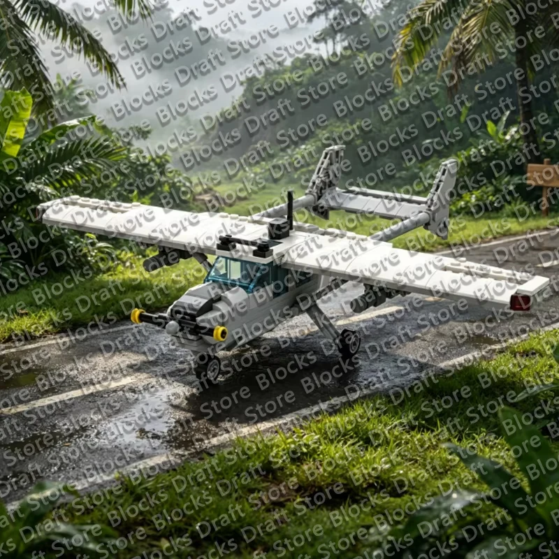 O-2A Observation Aircraft Model MOC Building Bricks War Equipment Modular Technology Gifts Holiday Assemble Toys Display QWERT