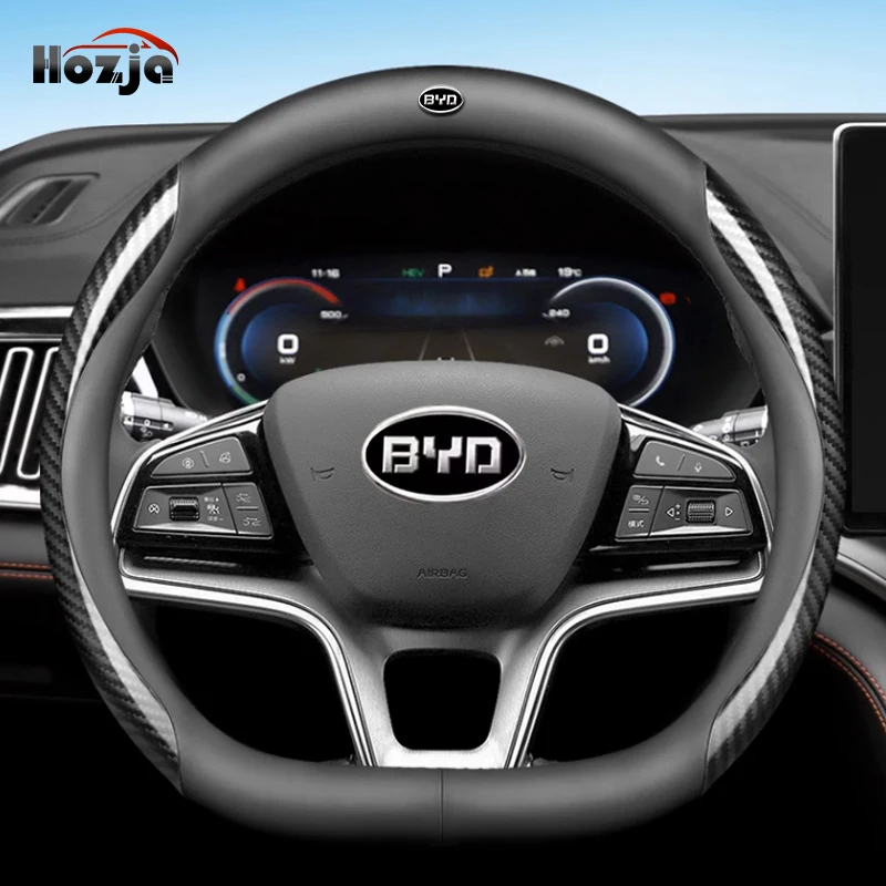 

Car Steering Wheel Cover Breathable Anti Slip Leather Steering Covers Suitable For BYD ATTO 3 2022 2023 Interior Accessories