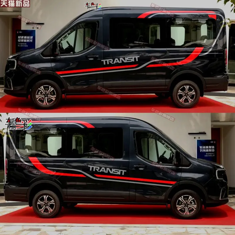 

car Vinyl sticker For Ford Transit T8 customized exterior design modified decoration sporty fashionable Decal