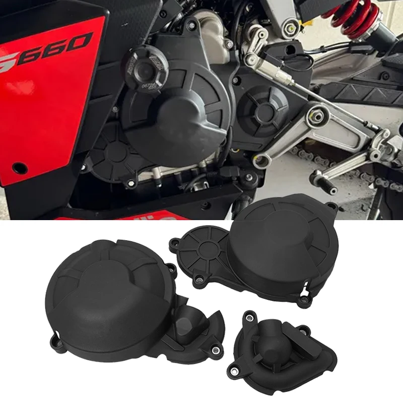 

Engine Protector Cover Protection Clutch Alternator water pump Cover For RS660 RS 660 TUONO 660 Tuareg 660 2021 2022 2023 2024