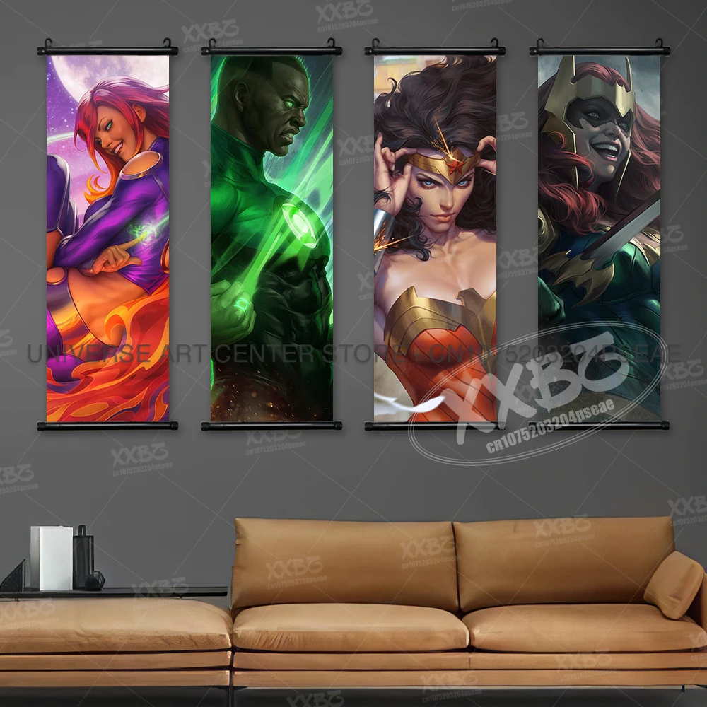 Batman Poster Joker Comics Hangende Schilderij Batgirl Home Decor Harley Quinn Muur Kunstwerk Poison Ivy Scrolls Foto Behang