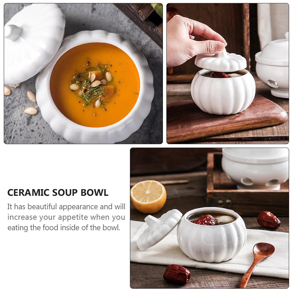 

1Pcs Ceramic Soup Bowl Japanese Design Romantic Beautiful Fine Workmanship Smooth Edges Food Container Ceramic Soup Bowl