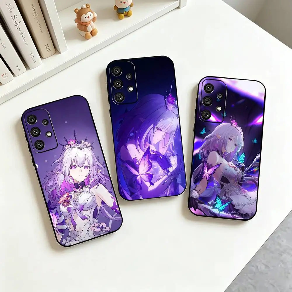 Castorice Honkai Star Rail  Phone Case For Samsung S25,S24,S21,S22,S23,S30,Ultra,S20,Plus,Fe,Soft Silicone Black Cover