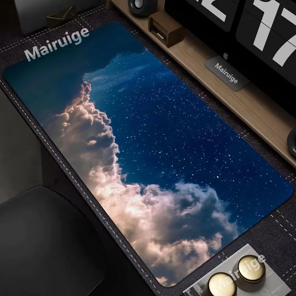 

Cute Cloud Gaming Mouse Pad Rubber Non-Slip HD Large Desk Mat Gamer Table Keyboard Cushion Carpet xxl Laptop Computer Rug 40X90