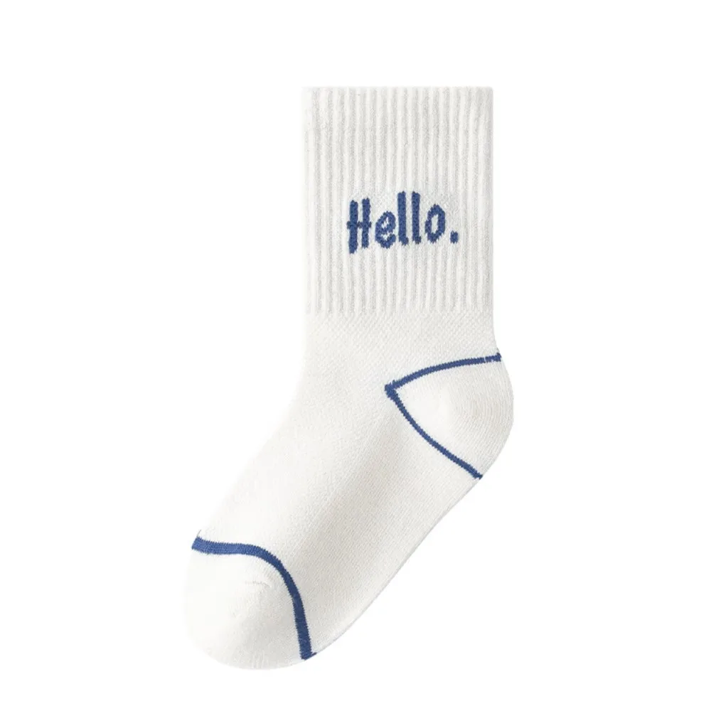 جوارب للأطفال بعمر 1-12 سنة جوارب صيفية رفيعة رياضية مخططة للأولاد جوارب قطنية شبكية مضادة للبيلينغ للفتيات الرضع