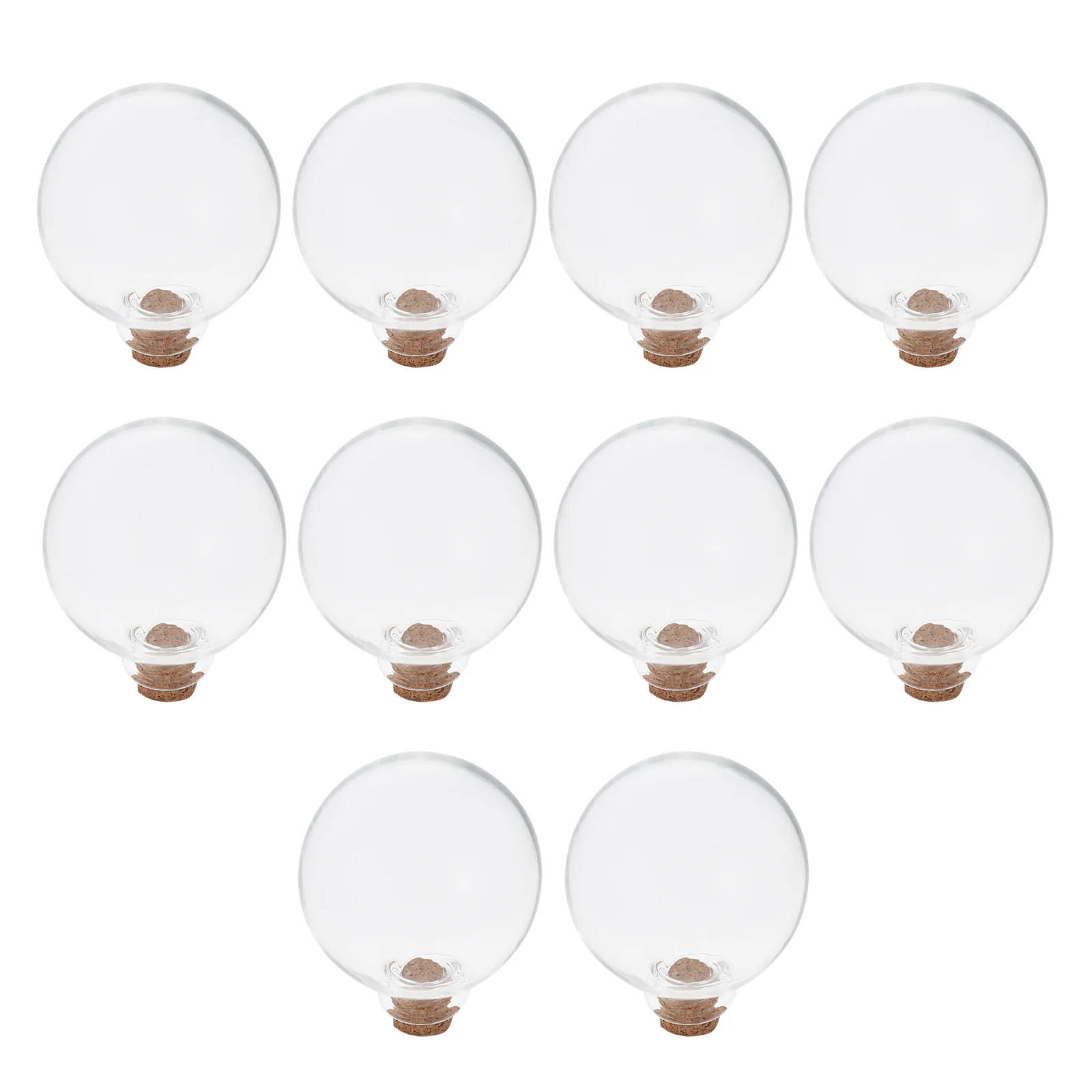 

10pcs Perfume Bottle Pendants Refillable Glass Auto Hanging Decor Car Interior Diy Accessory Bottle Hanging Pendant Empty Wood