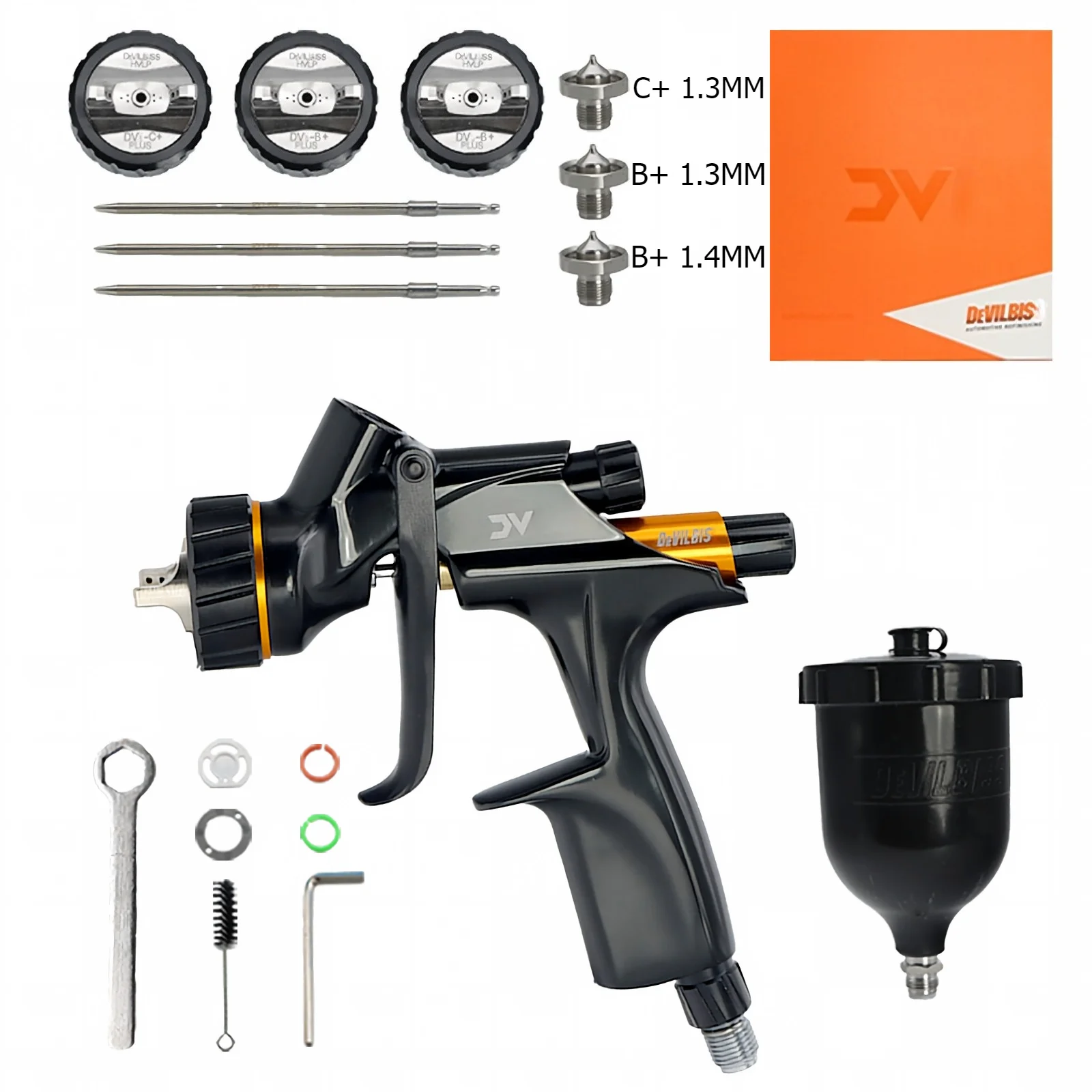 Devilblss DVl Spray Gun Car Finish Paint Gun Professional Industrial Hardware Wood Coating High Atomization Perfect Finish Gun