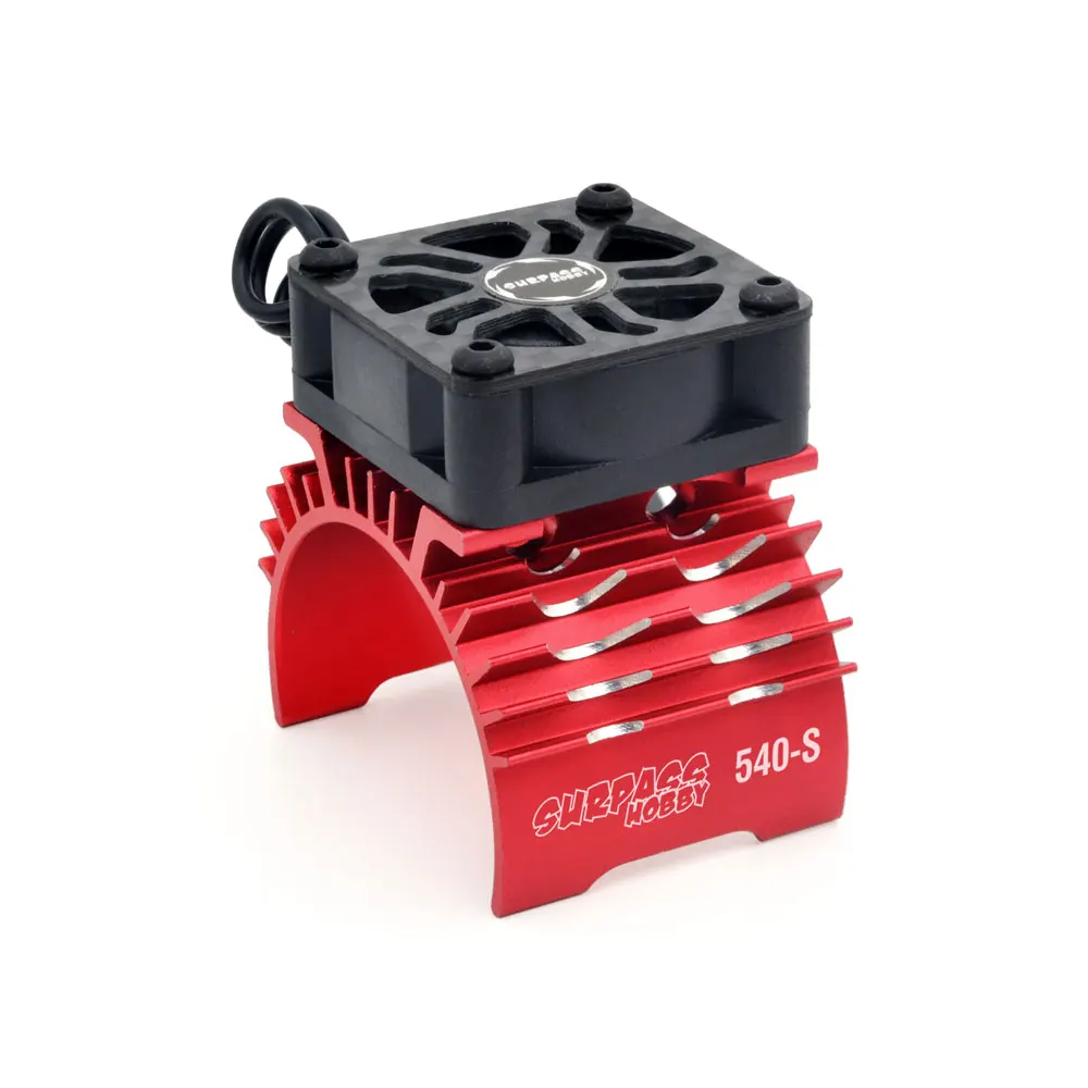 Surpass Hobby 540 Ventola di raffreddamento del motore elettrico in metallo 36mm Doppi ventole fredde Dissipatore di calore per tutti i modelli di auto 1/8 1/10 Parti RC