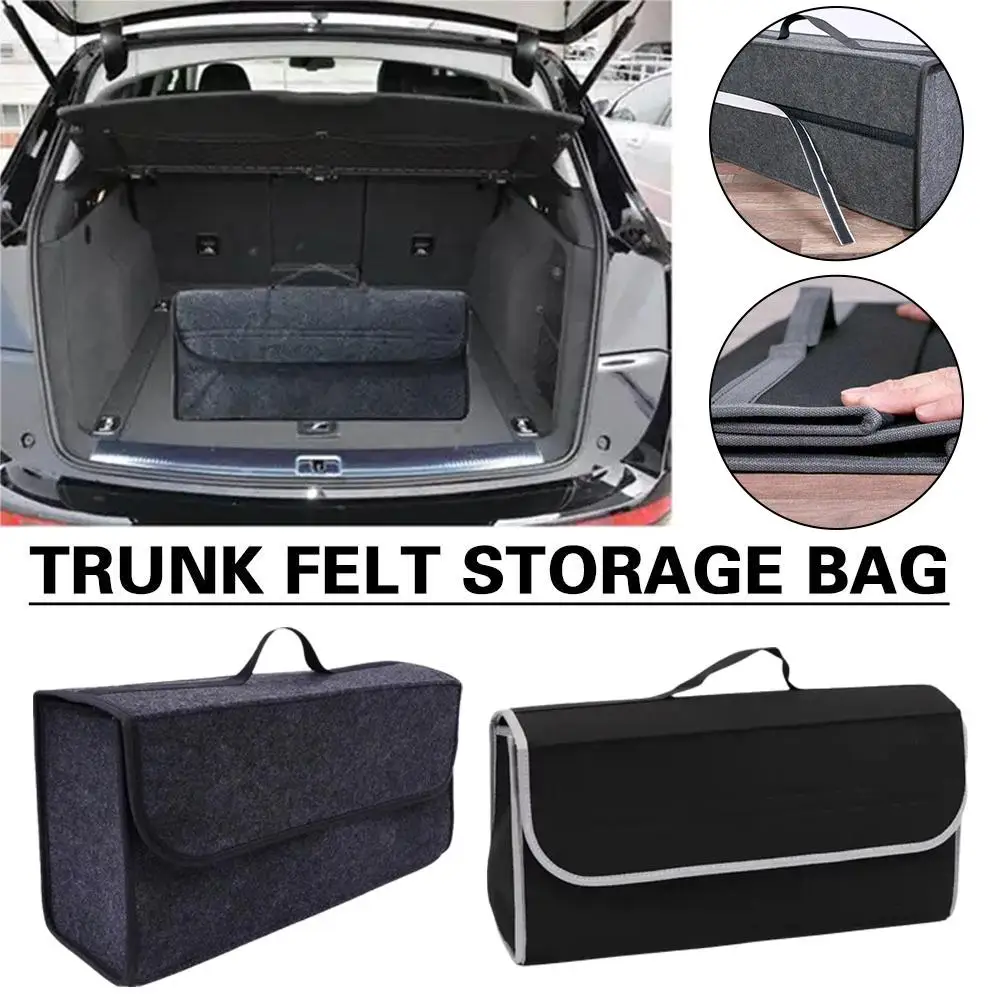 Gray Car Organizer Bag Car Trunk Organizer Anti Slip Compartment Boot Storage Organizer Tool Car Storage Bag Organizer For Y6p4