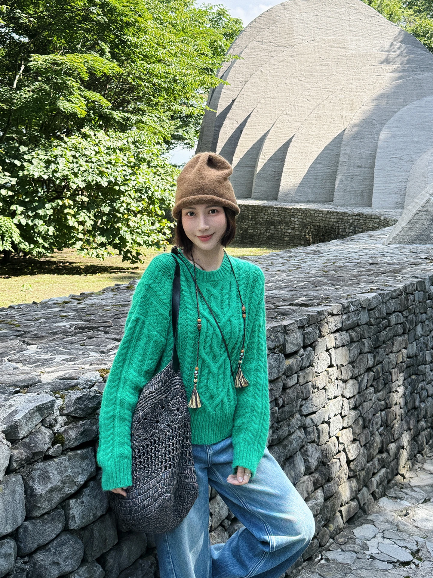 

Женский теплый свитер из шерстяной смеси крупной вязки, свободный крой, модный, с высоким воротом, длинный рукав, зимний топ