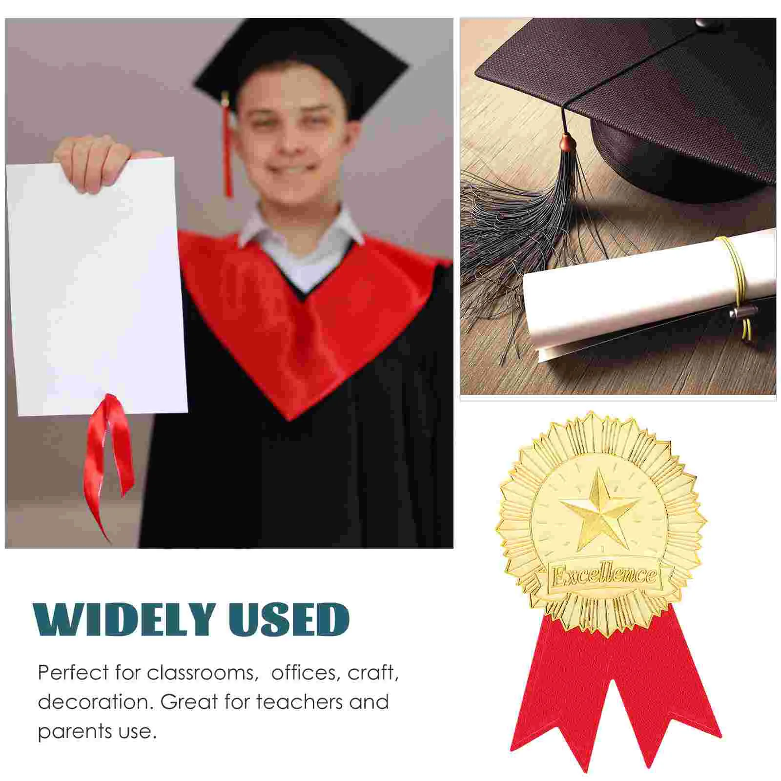 Certificate Sticker Accessories Grad Stickers Graduation Paper Celebration Student