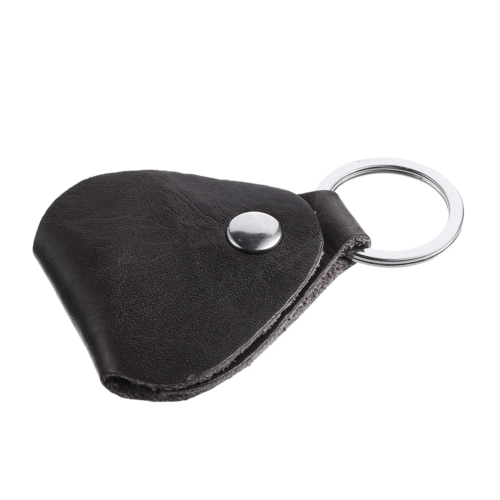 

Guitar Pick Keychain Non-fading Picks Thumb Pendant Plectrum Accessories Stainless Steel Valentine's Day Smooth Edgings